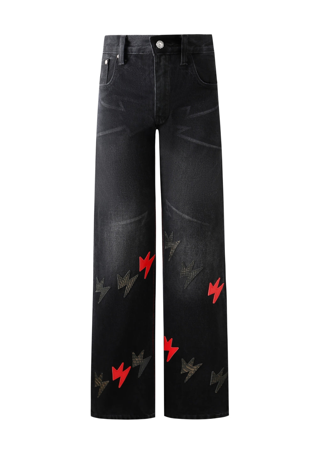 AMEXNOCAP丨Snake Year Lightning Washed Jeans - PSYLOS 1, AMEXNOCAP丨Snake Year Lightning Washed Jeans, Jeans, AMEXNOCAP, PSYLOS 1